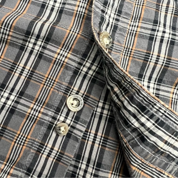 Carhartt men’s plaid 100% cotton flannel button down work shirt 2XL Tall XXL - Picture 5 of 9